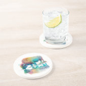 Dessous De Verre En Grès Tapis de pierre de Yellowstone Bison (Côté)