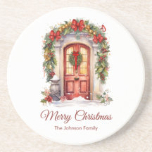 Tapis de porte de Noël vintage