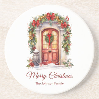 Dessous De Verre En Grès Tapis de porte de Noël vintage