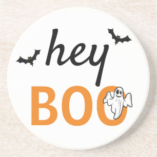 Dessous De Verre En Grès Tapis de sol - hey BOO Fantôme / Chauves-souris