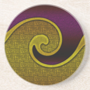 Dessous De Verre En Grès Tapis de souris 4.25", dessus en grès, dessous en