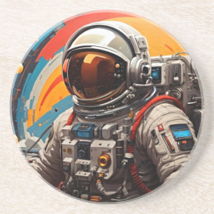 Dessous De Verre En Grès Tapis de souris Astronaute Voyageur Interstellaire
