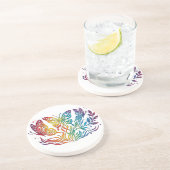 Dessous De Verre En Grès Tapis de verre Papillon (Côté)