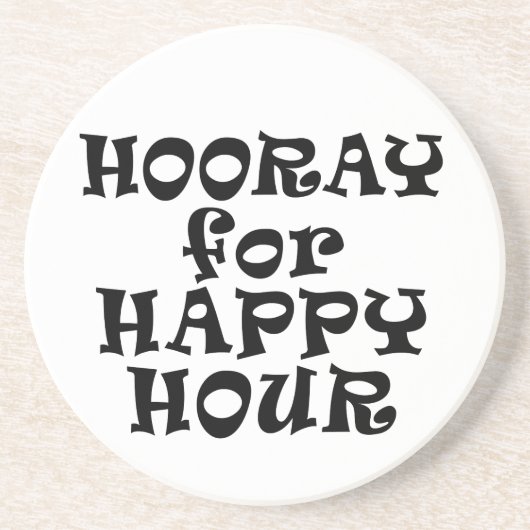 Dessous De Verre En Grès Tapis de verre pour Happy Hour (Devant)