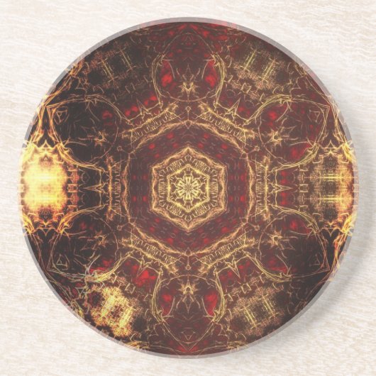 Dessous De Verre En Grès Tapis oriental (Devant)