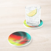 Dessous De Verre En Grès Tapis Volant Abstrait (Côté)