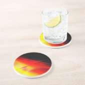 Dessous De Verre En Grès Tapis Volant Abstrait (Côté)