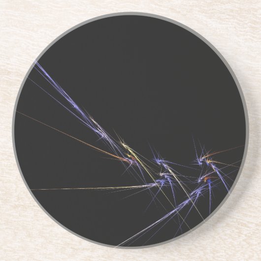 Dessous De Verre En Grès Tapisserie Abstraite (Devant)