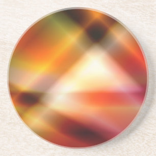 Dessous De Verre En Grès Tapisserie Abstraite