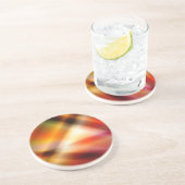 Dessous De Verre En Grès Tapisserie Abstraite (Côté)