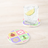Dessous De Verre En Grès Tapisserie de printemps sur grès (Côté)