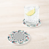 Dessous De Verre En Grès Tapisserie kényane Kaleidoscope (Côté)