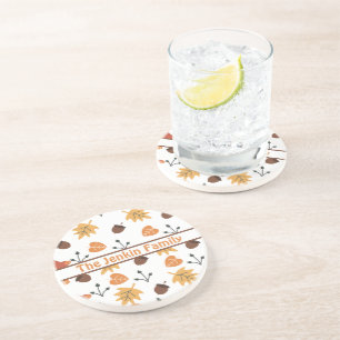 Dessous De Verre En Grès Tapisserie Personnalisée d'Automne
