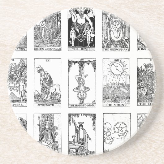 Dessous De Verre En Grès tarot antique (Devant)
