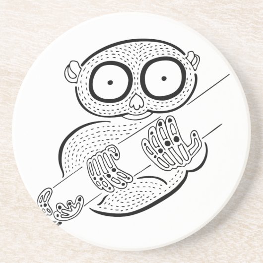 Dessous De Verre En Grès Tarsier (Devant)