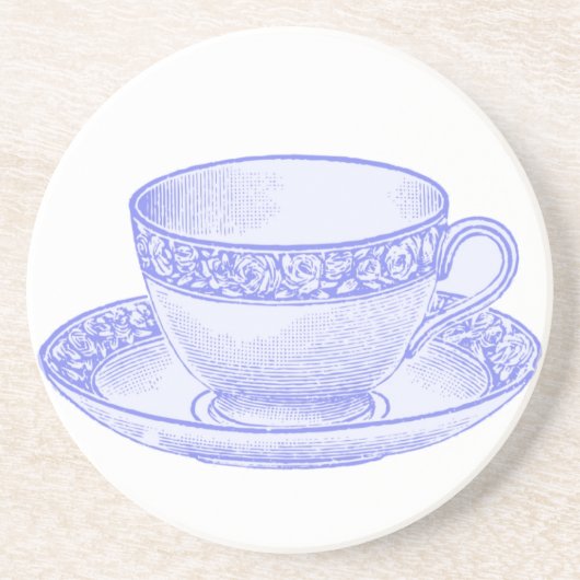 Dessous De Verre En Grès Tasse à thé violette (Devant)