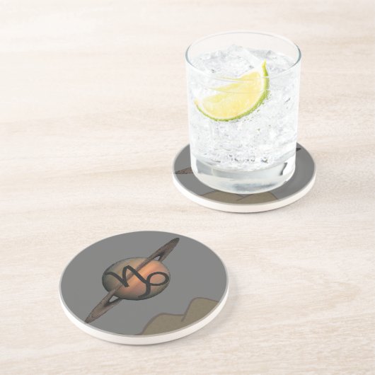 Dessous De Verre En Grès Tasse Capricorne (Côté)