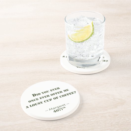 Dessous De Verre En Grès Tasse de café nulle (Côté)