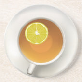Dessous De Verre En Grès Tasse de thé et de citron (Devant)