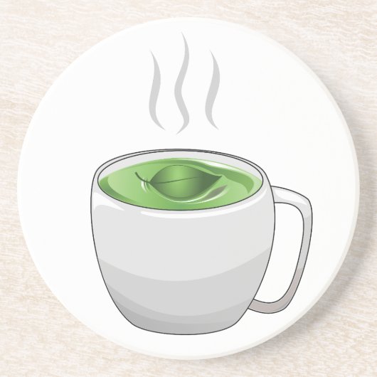 Dessous De Verre En Grès Tasse de thé vert (Devant)