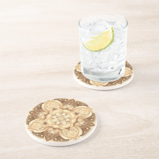 Dessous De Verre En Grès Tasse en grès à cœurs en tourbillon de crème boho