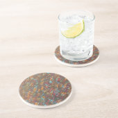 Dessous De Verre En Grès Tasse-madrier pie (Côté)