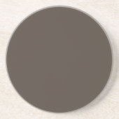 Dessous de verre en grès Taupe (Devant)