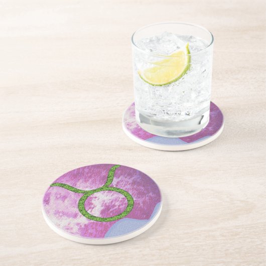 Dessous De Verre En Grès Taureau (Côté)