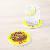 Dessous De Verre En Grès -TBA-Yummy Hamburger (Côté)