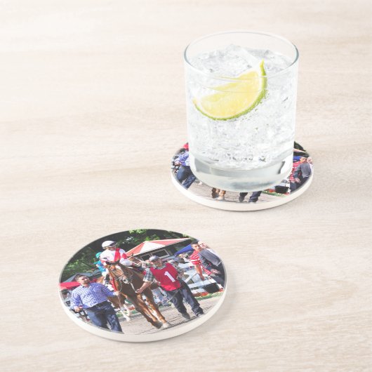 Dessous De Verre En Grès Tchad Brown à Saratoga (Côté)