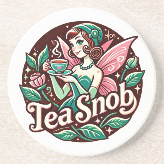 Dessous De Verre En Grès Tea Snob Fairy (Devant)