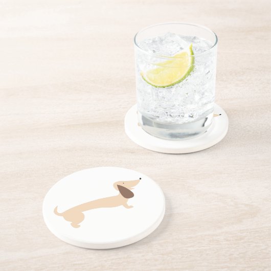 Dessous De Verre En Grès Teckel (Côté)