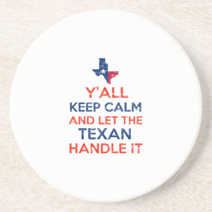 Dessous De Verre En Grès Tee - shirt de drapeau du Texas