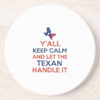 Dessous De Verre En Grès Tee - shirt de drapeau du Texas