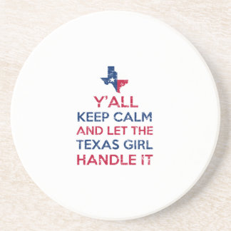 Dessous De Verre En Grès Tee - shirt de fille du Texas