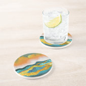 Dessous De Verre En Grès Tempête de pluie (Côté)