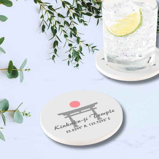 Dessous De Verre En Grès Temple Kinkaku-ji Latitude Longitude