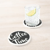 Dessous De Verre En Grès Temps de café (Côté)