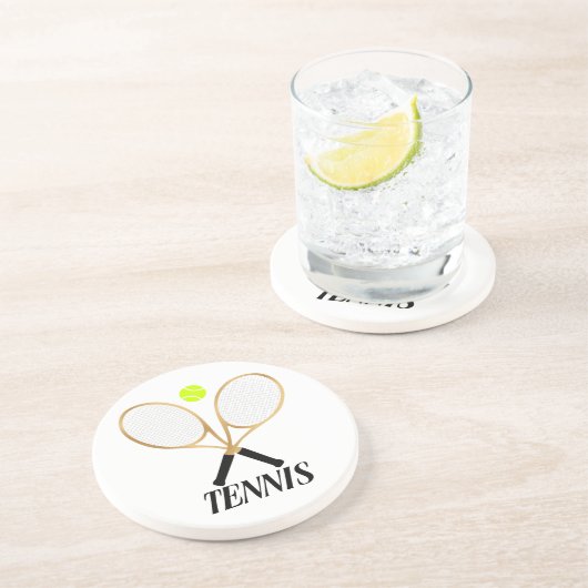 Dessous De Verre En Grès Tennis (Côté)