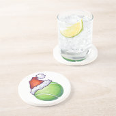 Dessous De Verre En Grès Tennis Ball Christmas Green (Côté)