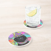 Dessous De Verre En Grès Terre-Neuve (Côté)