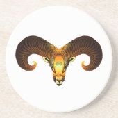 Dessous De Verre En Grès Tête de bélier (Devant)