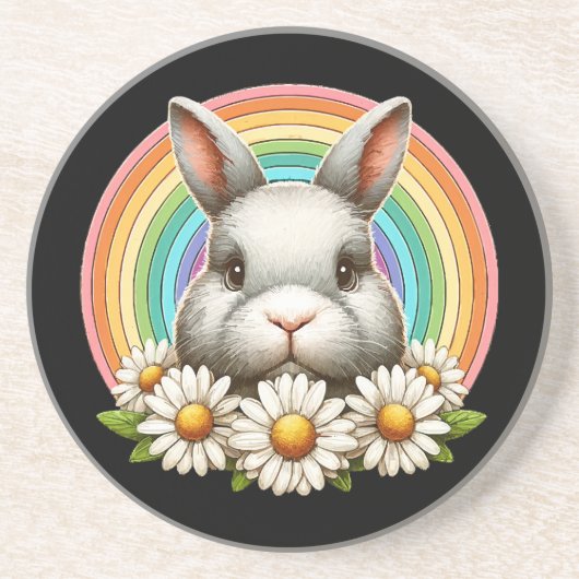 Dessous De Verre En Grès Tête de lapin (Devant)