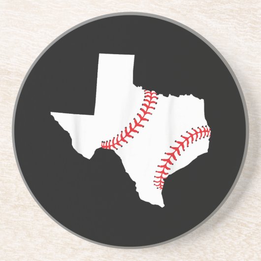 Dessous De Verre En Grès Texas Baseball État drôle Texas Baseball (Devant)