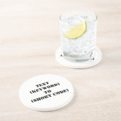 DESSOUS DE VERRE EN GRÈS TEXTE (MOT-CLÉ) À (CODE COURT) (Côté)