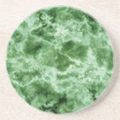 Dessous De Verre En Grès Texture de marbre vert (Devant)