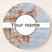 Dessous De Verre En Grès Texture de peinture d'épluchage (Devant)