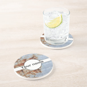 Dessous De Verre En Grès Texture de peinture d'épluchage