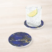 Dessous De Verre En Grès Texture en pierre : Lazulite de Lapis (Côté)