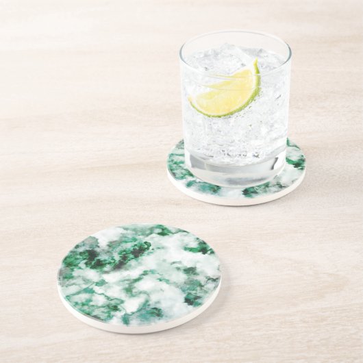 Dessous De Verre En Grès Texture marbrée de quartz (Côté)